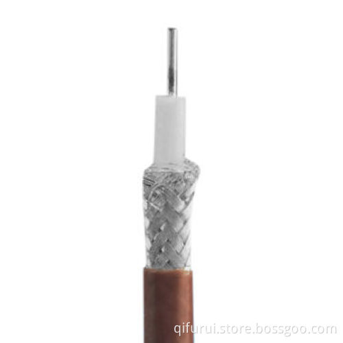 Coaxial Cable with Rated Voltage of 150V and Tinned Copper Braided or Wrap Shield